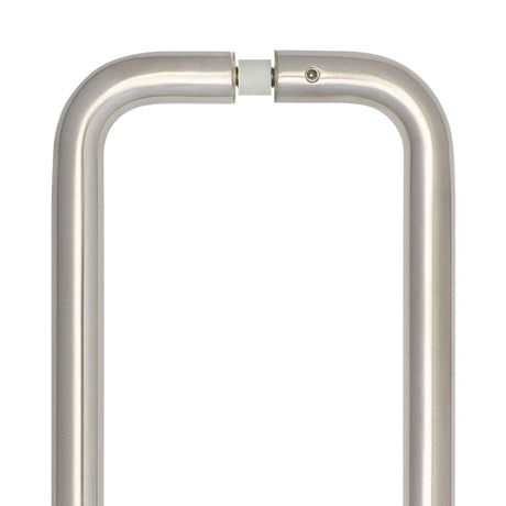 High quality image of Frelan - Stainless Steel 22mm D Shape Pull Handles B2B Fixing 425x22mm Satin Stainless Steel Sku. JSS123C