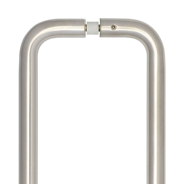 High quality image of Frelan - Stainless Steel 22mm D Shape Pull Handles B2B Fixing 425x22mm Satin Stainless Steel Sku. JSS123C