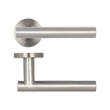 High quality image of Frelan - 19mm Dia. SSS Atlanta lever on 8mm Rose Grade 201 | Sku. fh-jss214 | Trade Door Handles.