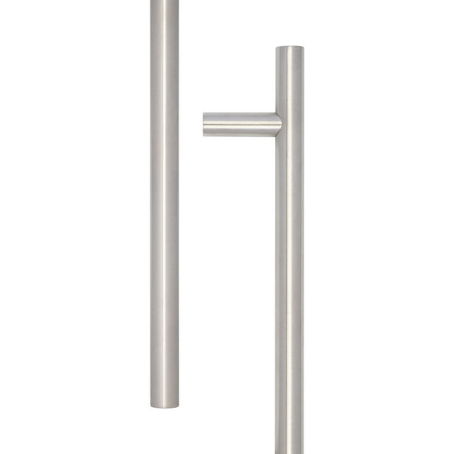 High quality image of Frelan - Stainless Steel 25mm Guardsman Pull Handles B/T Fixing 1000x25x900mm Satin Stainless Steel Sku. JSS222D
