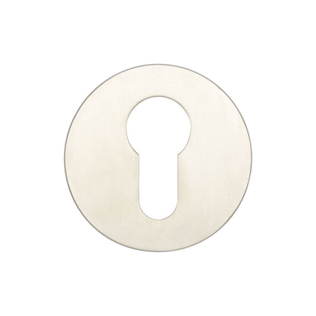High quality image of Frelan - Stainless Steel Euro profile Escutcheons Grade 201 52x8mm Satin Stainless Steel Sku. JSS28