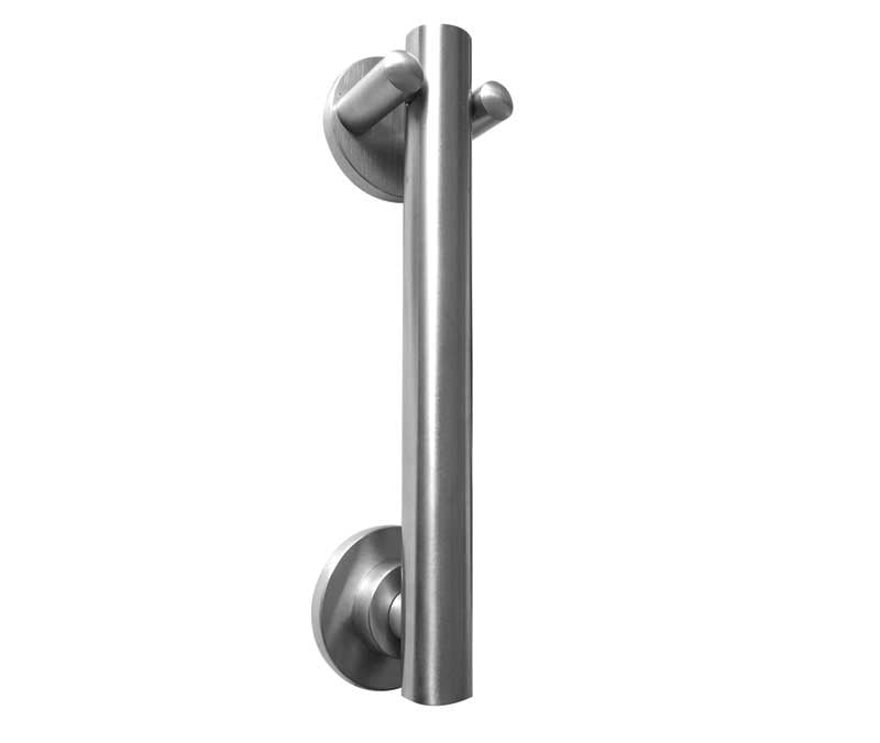 High quality image of Frelan - Door Knocker - Grade 304 Satin Stainless Steel | Sku. jss3003 | available to order from Trade Door Handles in Kendal.
