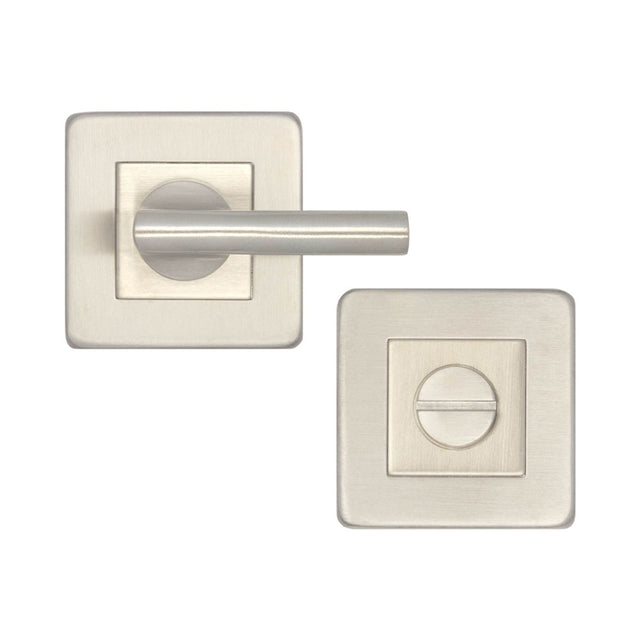 High quality image of Frelan - JSS356 Satin Stainless Steel Square Easy Turn & Release Sku. JSS356