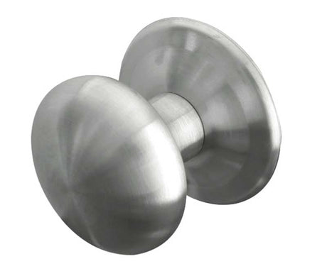 This is an image showing the Frelan - Centre Door Knob - Grade 304 Satin Stainless Steel available to order from Trade Door Handles in Kendal