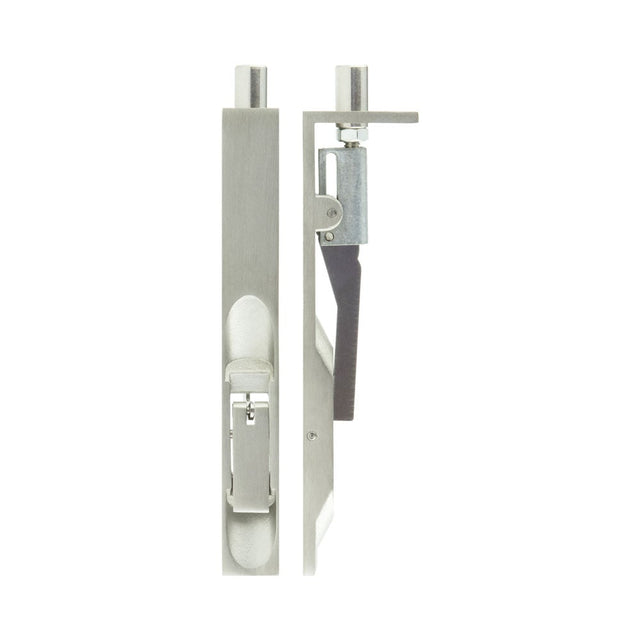 High quality image of Frelan - Stainless Steel Lever Action Flushbolts Square Forend 150x20mm Satin Stainless Steel Sku. JSS50