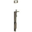 This is an image showing the Frelan - Stainless Steel Flush Bolts JSS50 Antique Brass 150mm x 20mm Square Forend available to order from Trade Door Handles in Kendal