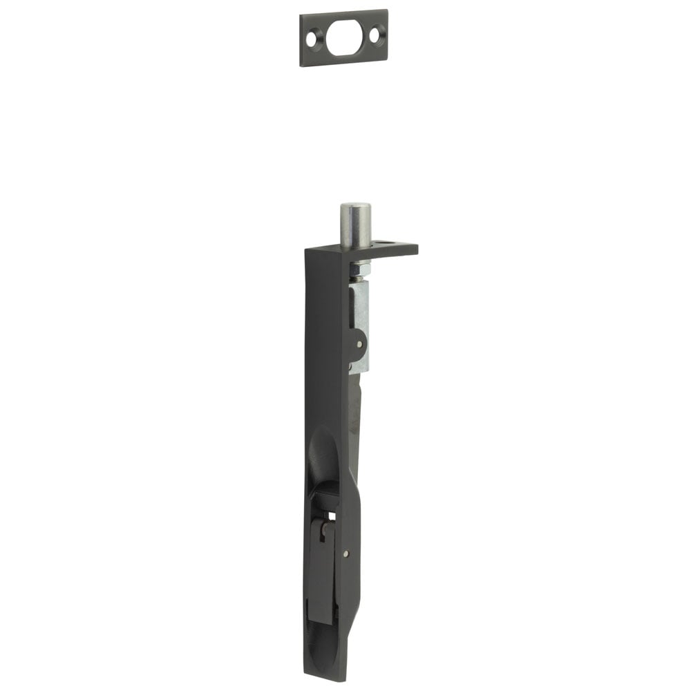 High quality image of Frelan - Stainless Steel Flush Bolts JSS50 Dark Bronze 150mm x 20mm Square Forend | Sku. jss50db | available to order from Trade Door Handles in Kendal.