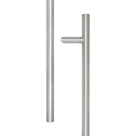 High quality image of Frelan - Stainless Steel Cranked Pull Handles 600x32mm Satin Stainless Steel Sku. JSS519A