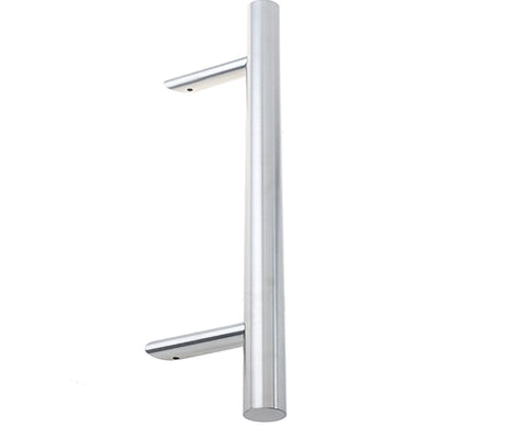 This is an image showing the Frelan - 600mm SSS B/T & B/T/B Cranked pull handle available to order from Trade Door Handles in Kendal