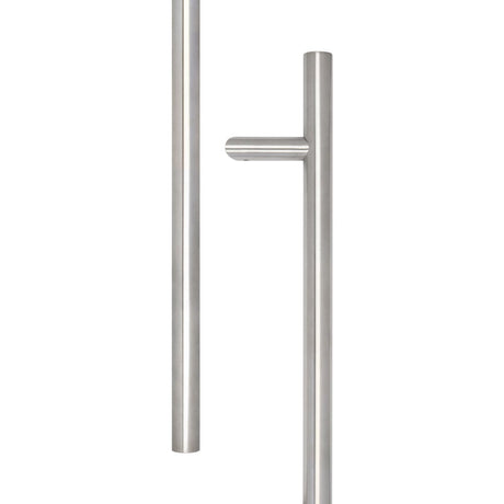 High quality image of Frelan - Stainless Steel Cranked Pull Handles 1200x32mm Satin Stainless Steel Sku. JSS519B
