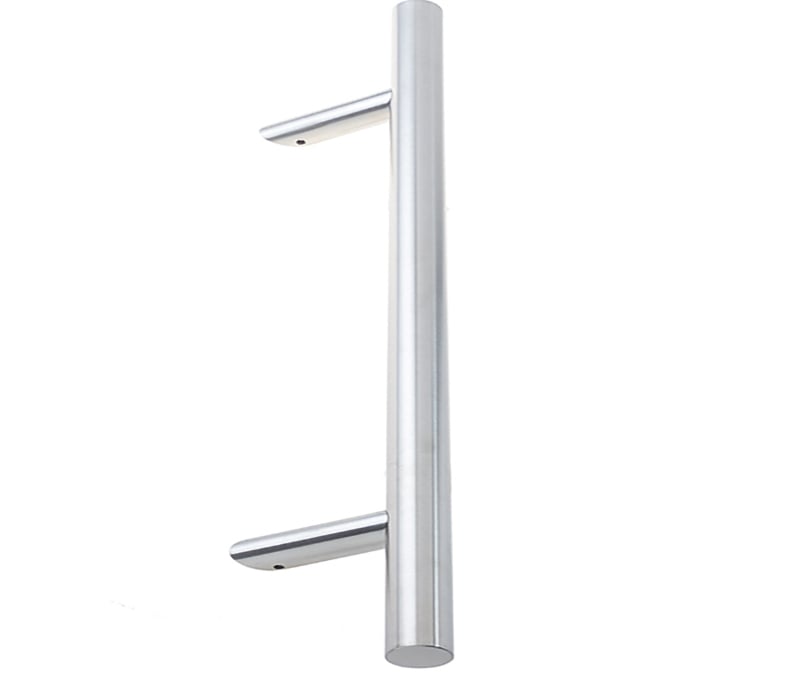 This is an image showing the Frelan - 1200mm SSS B/T & B/T/B Cranked pull handle available to order from Trade Door Handles in Kendal