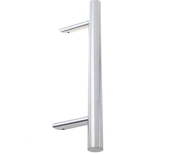 This is an image showing the Frelan - 1200mm SSS B/T & B/T/B Cranked pull handle available to order from Trade Door Handles in Kendal