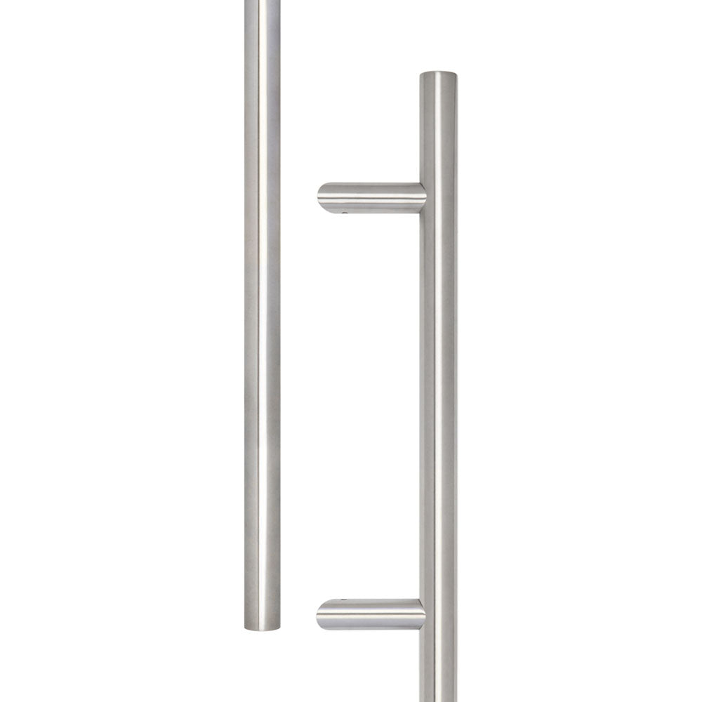 High quality image of Frelan - Stainless Steel Cranked Pull Handles 1800x32mm Satin Stainless Steel Sku. JSS519C
