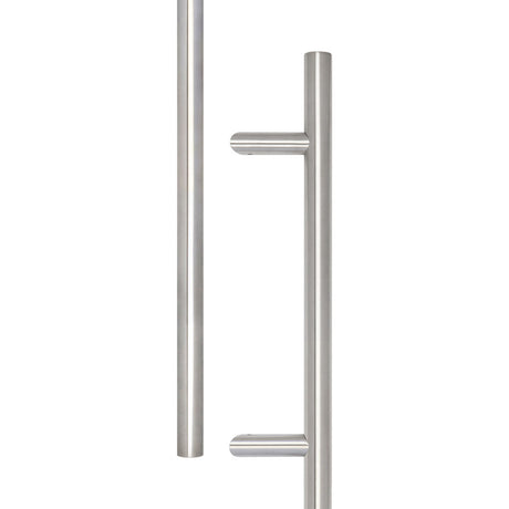 High quality image of Frelan - Stainless Steel Cranked Pull Handles 1800x32mm Satin Stainless Steel Sku. JSS519C