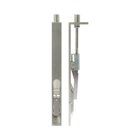 High quality image of Frelan - Stainless Steel Lever Action Flushbolts Square Forend 200x20mm Satin Stainless Steel Sku. JSS51