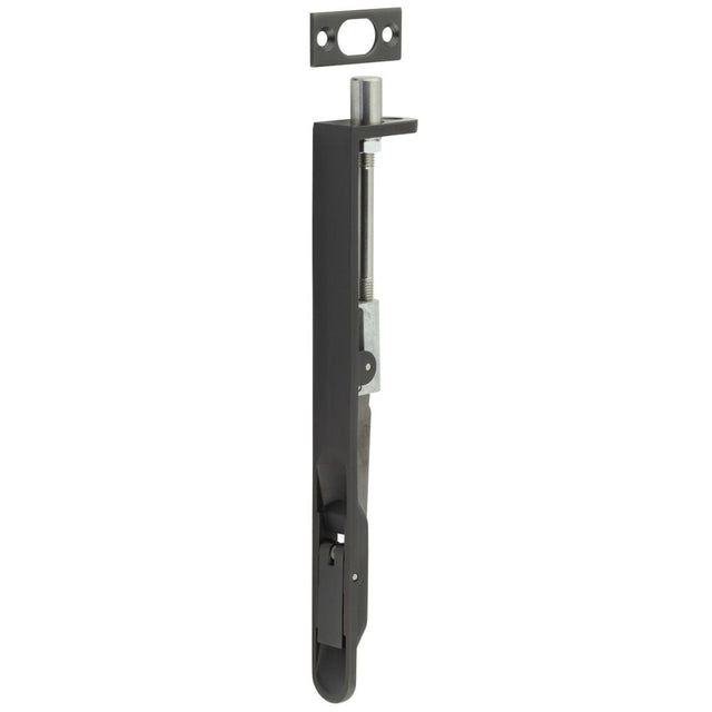 High quality image of Frelan - Lever Action Flush Bolt Radiused Forend 203x20mm Dark Bronze | Sku. jss51rdb | available to order from Trade Door Handles in Kendal.