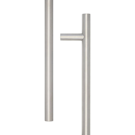 High quality image of Frelan - Stainless Steel 32mm Guardsman Pull Handles B/T Fixing 1800x32x1600mm Satin Stainless Steel Sku. JSS520D
