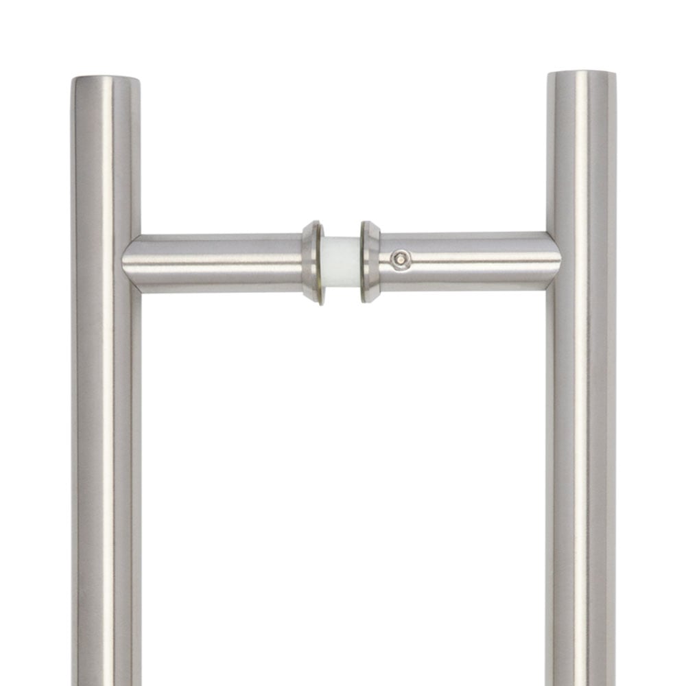 High quality image of Frelan - Stainless Steel 32mm Guardsman Pull Handles B2B Fixing 1800x32x1600mm Satin Stainless Steel Sku. JSS521D