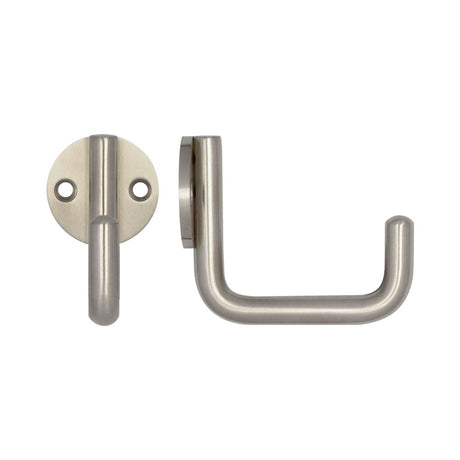 High quality image of Frelan - Single Robe Hook 55mm Satin Stainless Steel Sku. JSS664