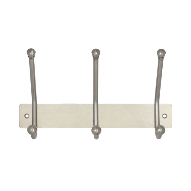 High quality image of Frelan - 3 Hook 250x40mm Grade 304 - Satin Stainless Steel | Sku. fh-jss800 | Trade Door Handles.