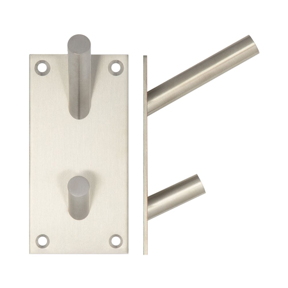 High quality image of Frelan - Stainless Steel Hat & Coat Hooks 94x46mm Satin Stainless Steel Sku. JSS901B