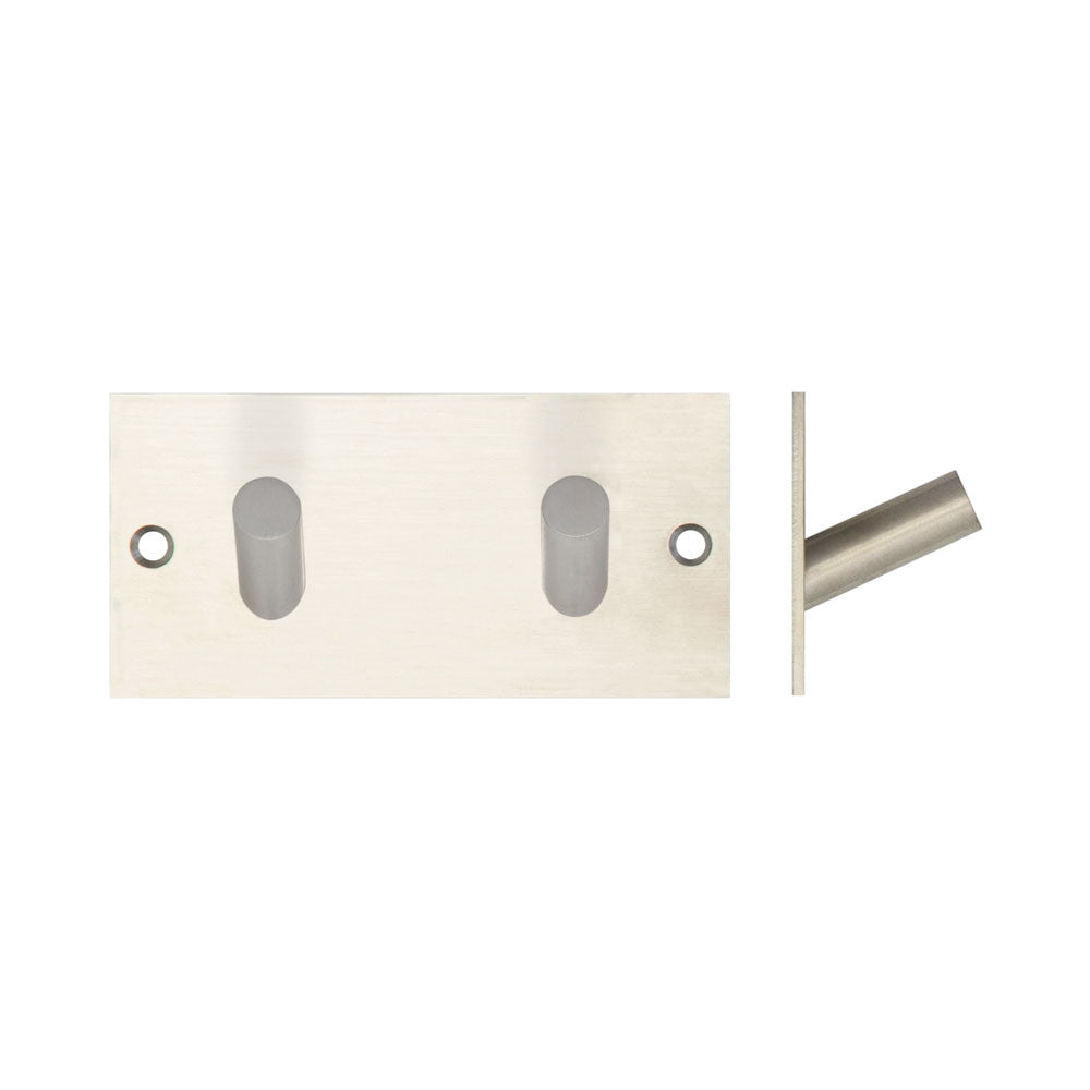 High quality image of Frelan - Double Robe Hook 94x46mm Satin Stainless Steel Sku. JSS901C