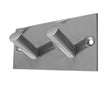 This is an image showing the Frelan - Double Robe Hook - Grade 304 Satin Stainless Steel available to order from Trade Door Handles in Kendal