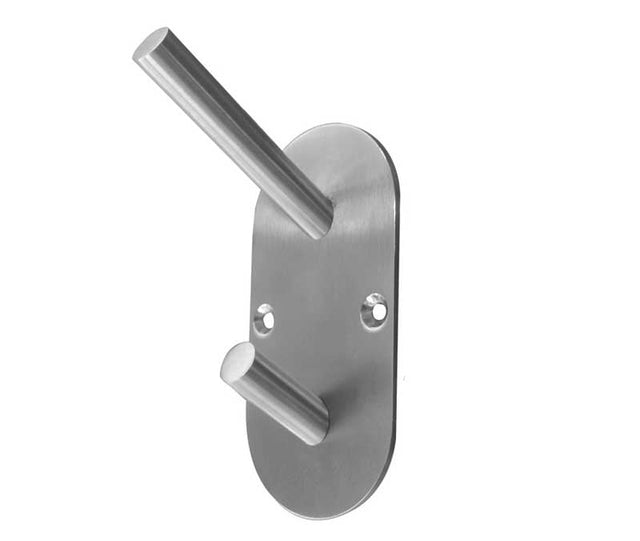 This is an image showing the Frelan - Hat & Coat Hook - Grade 304 Satin Stainless Steel available to order from Trade Door Handles in Kendal