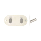 High quality image of Frelan - Double Robe Hook 90x45mm Satin Stainless Steel Sku. JSS902C
