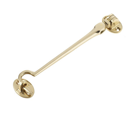 This is an image showing the Frelan - 150mm Cabin Hooks - Polished Brass available to order from Trade Door Handles in Kendal