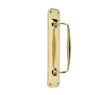 This is an image showing the Frelan - Windsor Pull Handle on 57x292mm Backplate - Polished Brass available to order from Trade Door Handles in Kendal