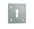 High quality image of Frelan - Square Escutcheon Standard Keyway - Polished Chrome | Sku. jv153pc | available to order from Trade Door Handles in Kendal.