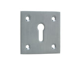 High quality image of Frelan - Jedo Square Open Escutcheon 50x50mm Satin Chrome Sku. JV153SC