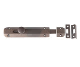 High quality image of Frelan - Jedo Architectural Slide Door Bolts 150x35mm Dark Bronze Sku. JV168DB