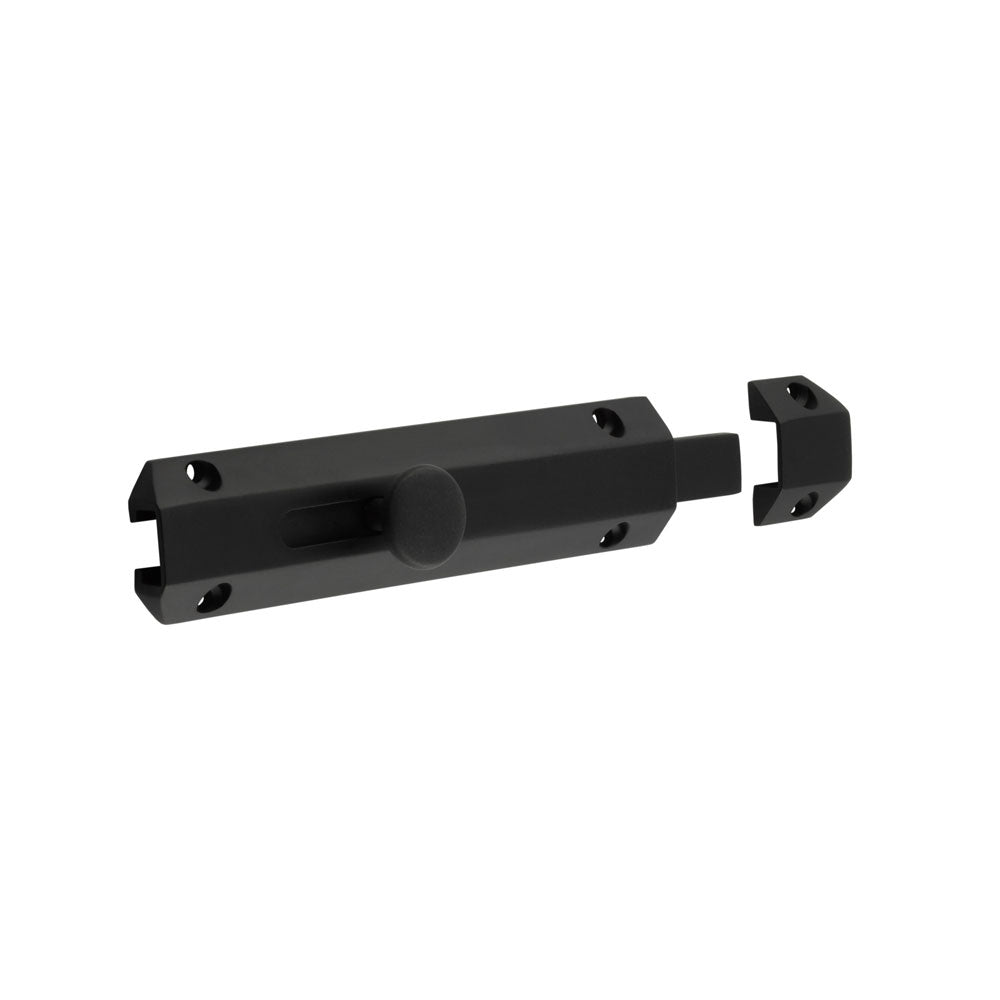 High quality image of Frelan - Jedo Architectural Slide Door Bolts 150x35mm Matt Black Sku. JV168MB