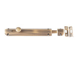 High quality image of Frelan - Jedo Architectural Slide Door Bolts 200x35mm Antique Brass Sku. JV169AB
