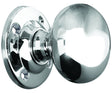 High quality image of Frelan - Jedo Mushroom Mortice Door Knobs 57mm Diameter 57mm Polished Chrome Sku. JV172BPC