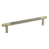 This is an image showing the Frelan - Bari Pull Handles 300mm Antique Brass Bolt Through available to order from Trade Door Handles in Kendal