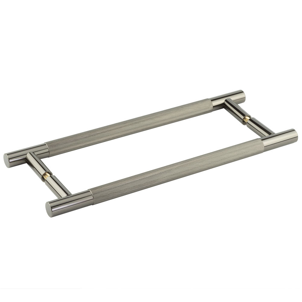 High quality image of Frelan Bari Pull Handle 300mm Back to Back - Black Nickel | Sku. jv1800bnb2b | available to order from Trade Door Handles in Kendal.