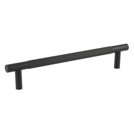 This is an image showing the Frelan - Bari Pull Handles 300mm Black Bolt Through available to order from Trade Door Handles in Kendal