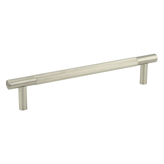 This is an image showing the Frelan - Bari Pull Handles 300mm Satin Nickel Bolt Through available to order from Trade Door Handles in Kendal