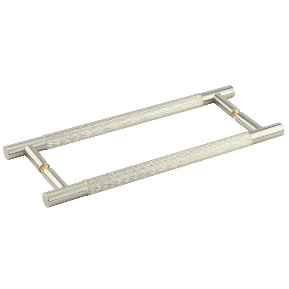 High quality image of Frelan - Bari Pull Handles 300mm Satin Nickel Back to Back Sku. JV1800SNB2B