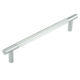 High quality image of Frelan - Venice Linear Knurled 300x19mm Polished Chrome Pull Handle Face Fix Sku. JV1803PCFF