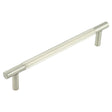 High quality image of Frelan - Venice Linear Knurled 300x19mm Satin Nickel Pull Handle Face Fix Sku. JV1803SNFF