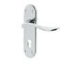 High quality image of Frelan - Henley Suite Door Handle on Lockplate Polished Chrome Sku. JV190PC