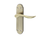 High quality image of Frelan - Henley Suite Door Handle on Latchplate Antique Bronze Sku. JV191AB
