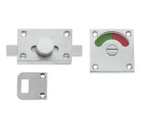 High quality image of Frelan - Jedo Bathroom Indicator Bolt 50x50mm 50x50mm Satin Chrome Sku. JV2552SC