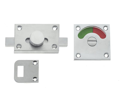 High quality image of Frelan - Bathrooom Indicator Bolt - Satin Chrome | Sku. jv2552sc | available to order from Trade Door Handles in Kendal.