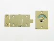 High quality image of Frelan - Jedo Bathroom Indicator Bolt 61x42mm 61x42mm Brass Finish Sku. JV2662PVD