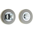 High quality image of Frelan - Jedo Dual Turns & Releases 50mm Round Rose no Indicator Polished Chrome Polished Black Nickel Sku. JV2666PCBN